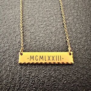 Roman Numeral Necklace